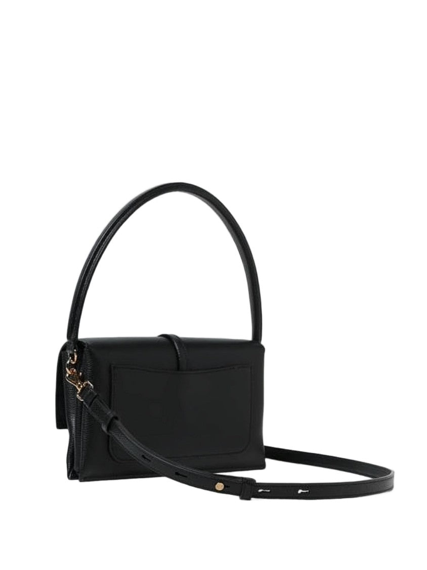 Tod's Structured Black Calf Leather Tote Bag