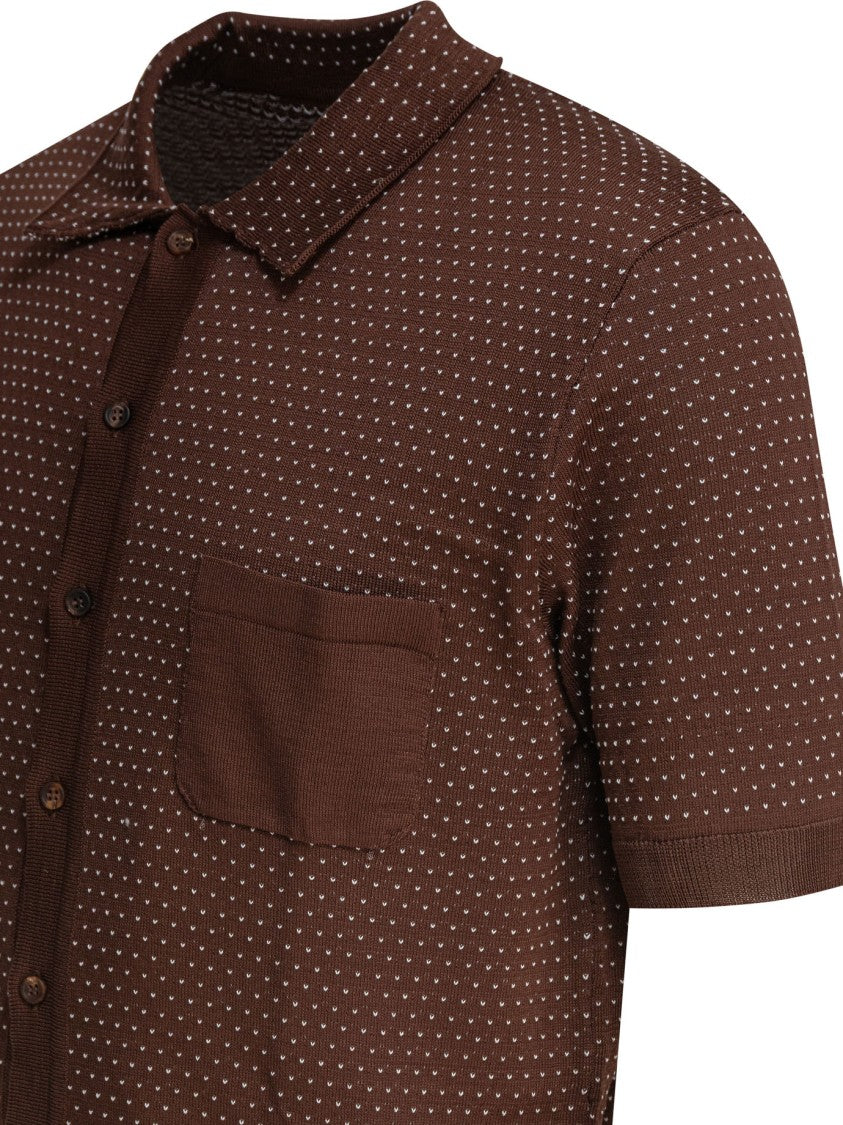 Rakki' Brown Cotton Casual Shirt