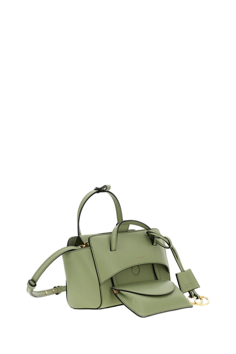 Hidesins Green Flap S Leather Crossbody Bag