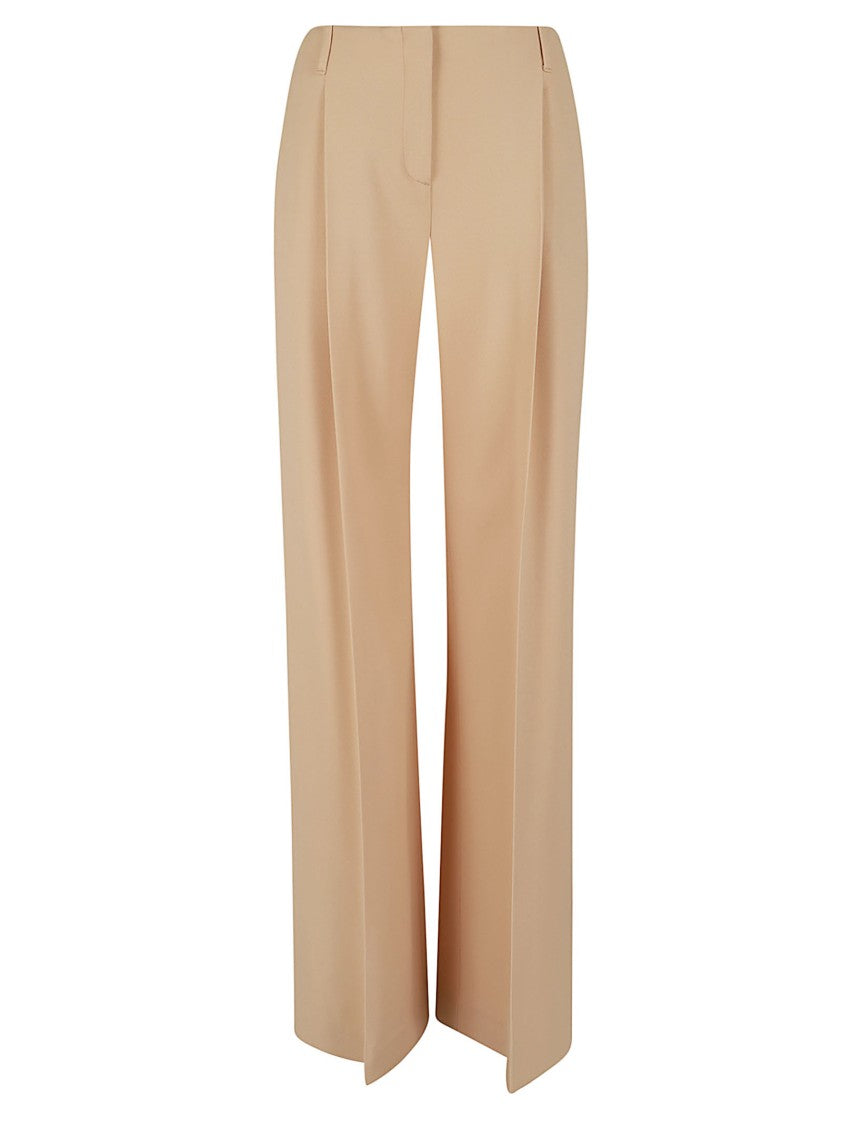 Ermanno Scervino Fluid Palazzo Trousers With Pressed Center Pleat