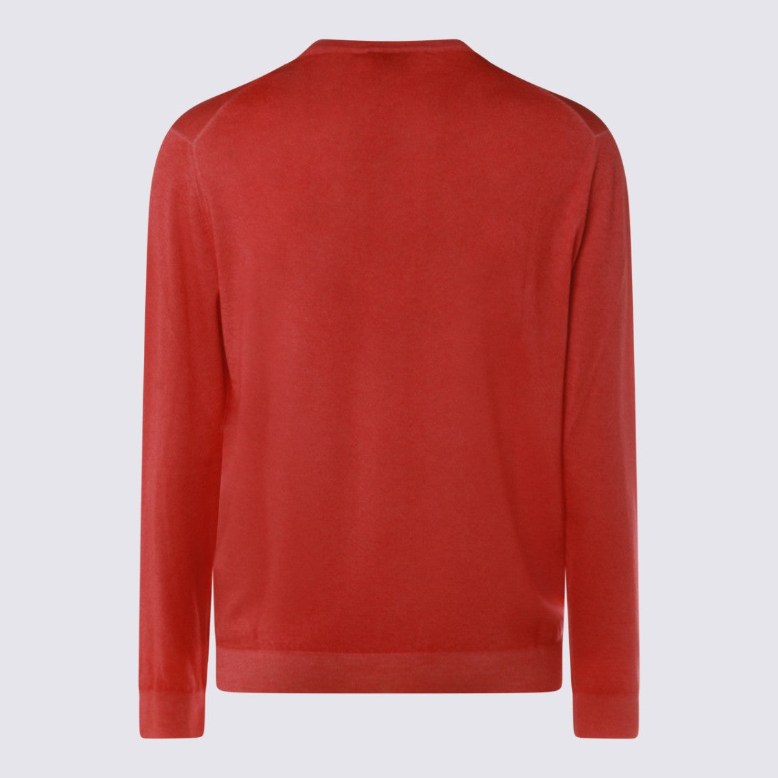 Malo Crew Neck Sweater With Fine-Knit Texture And Ribbed Details