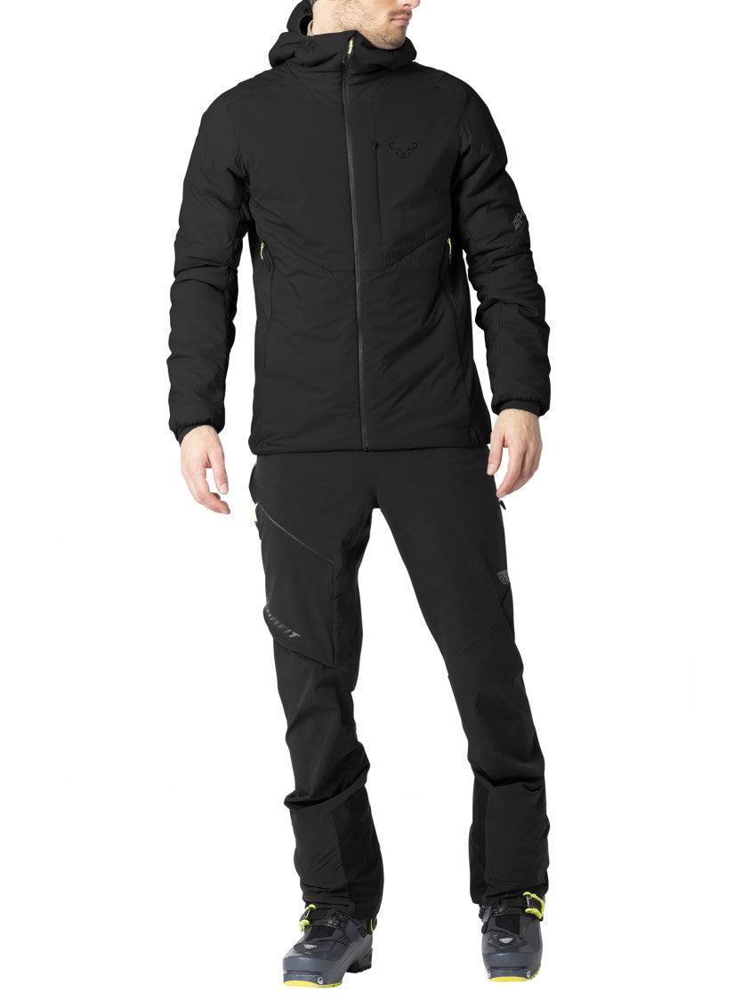 Dynafit Black Blacklight Fitted Panel Hooded Jacket