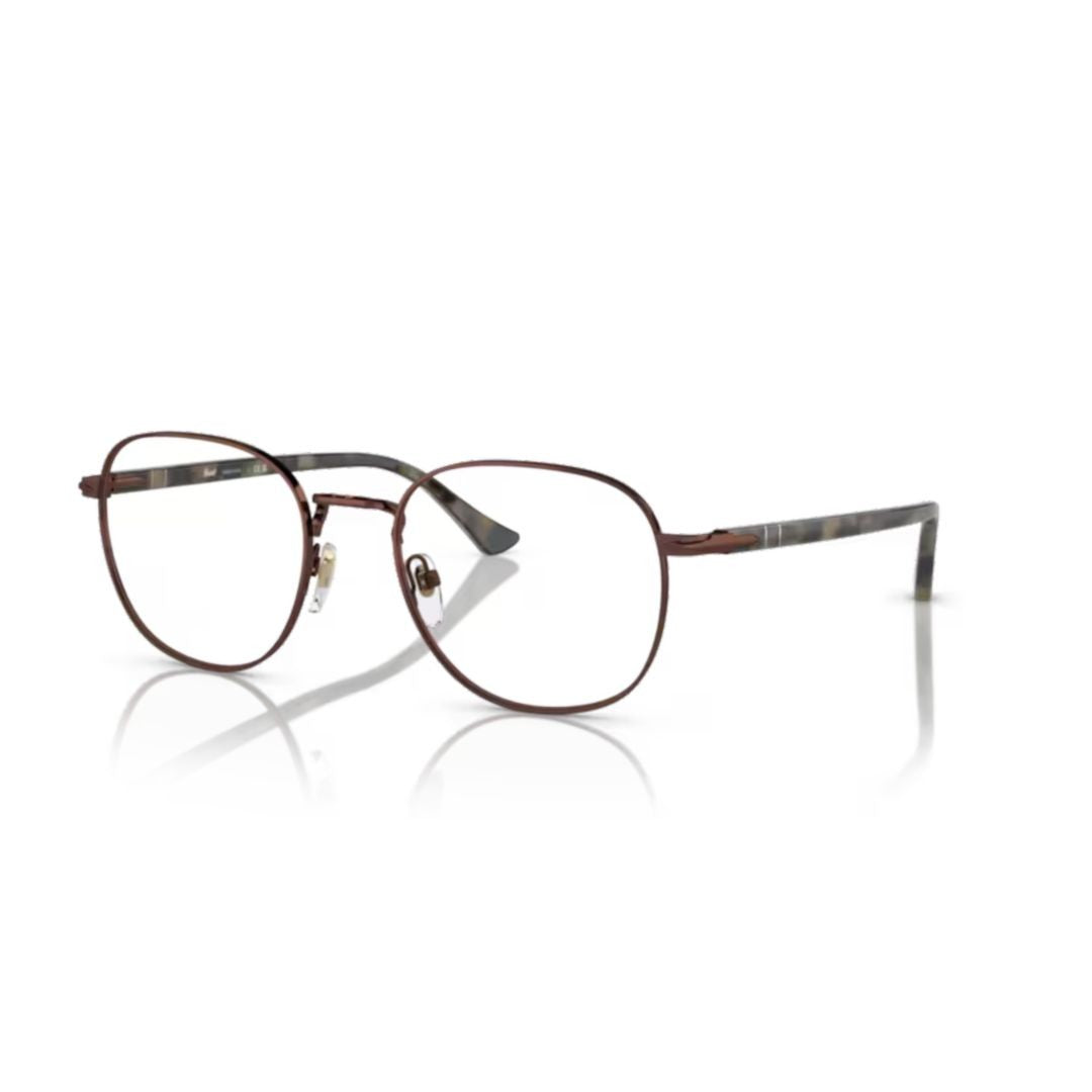 Persol 1007V Vista Thin Brown Metal Frame Eyeglasses
