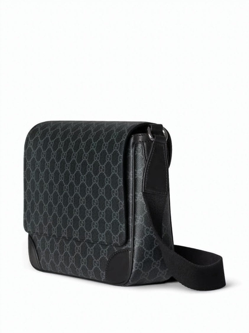 Gucci Monogrammed Textured Fabric Crossbody Bag