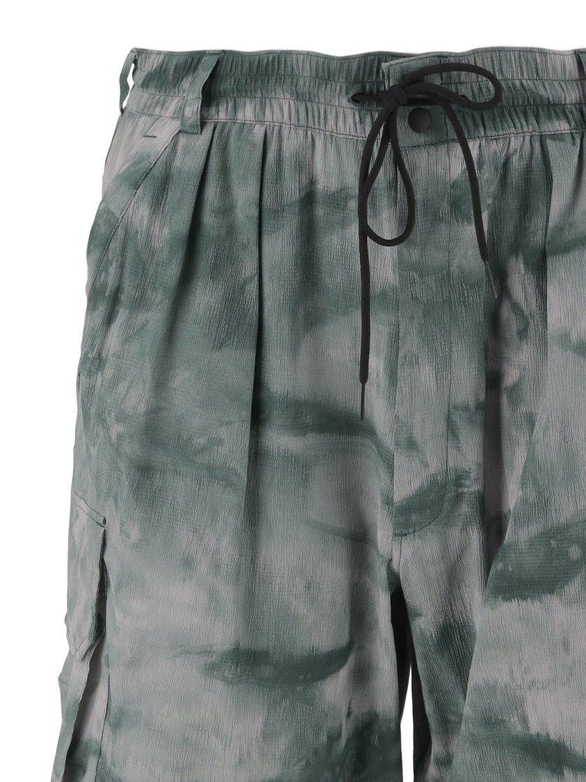 Y-3 Relaxed Fit Multi-Pocket Stretch Nylon Shorts