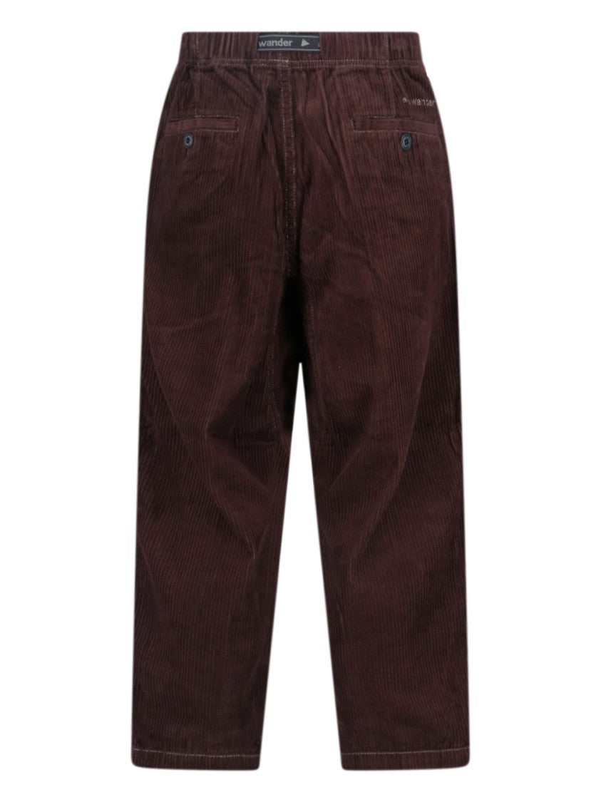 And Wander Classic Straight-Leg Trousers With Structured Waistband
