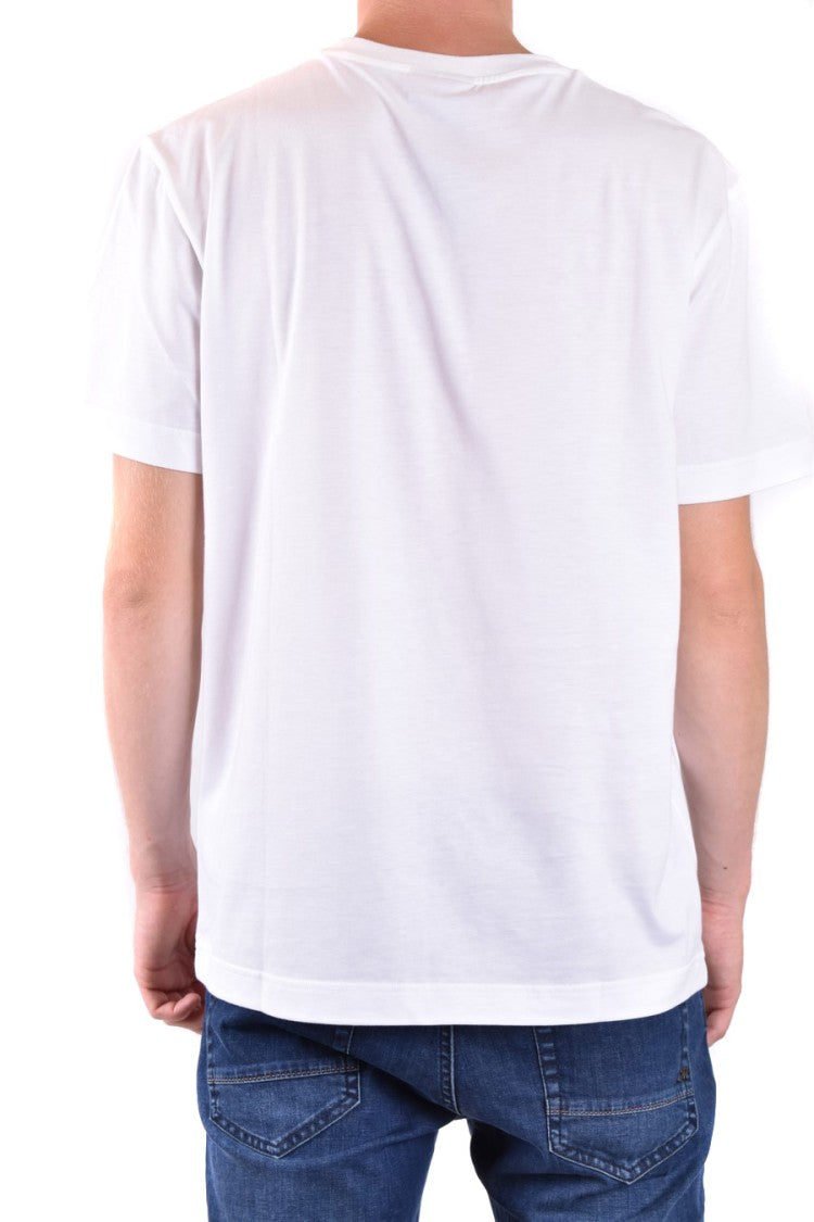 Missoni White Cotton Logo Embroidered T-Shirt