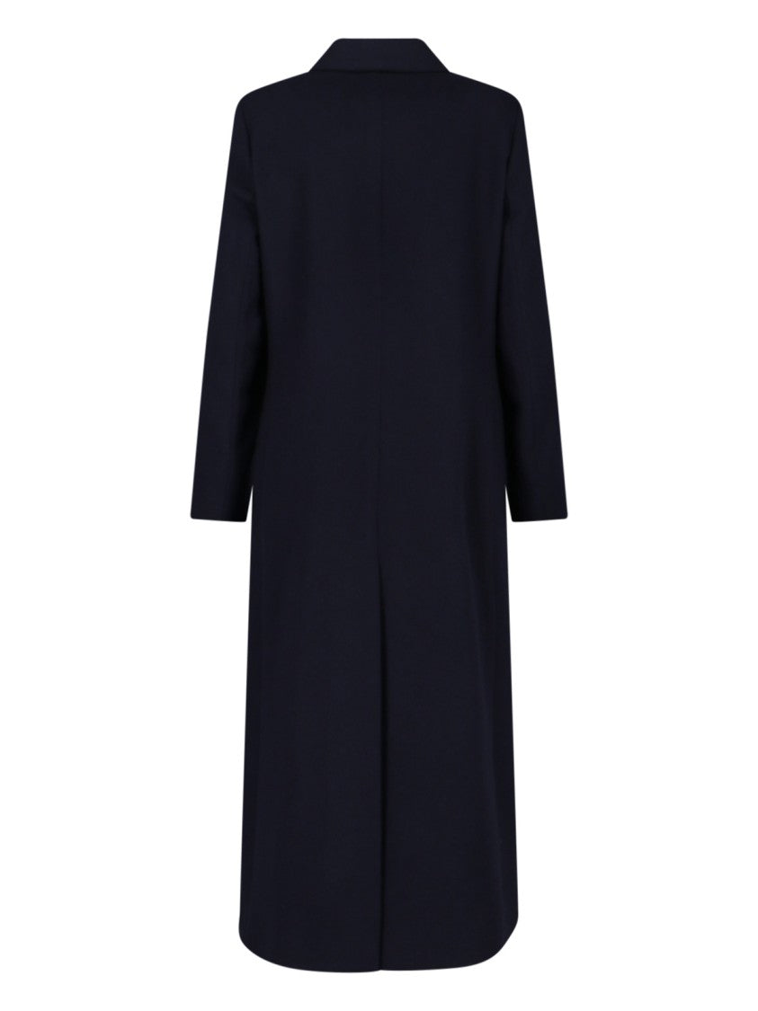 Kiton Double-Breasted Cashmere Coat With Notch Lapel