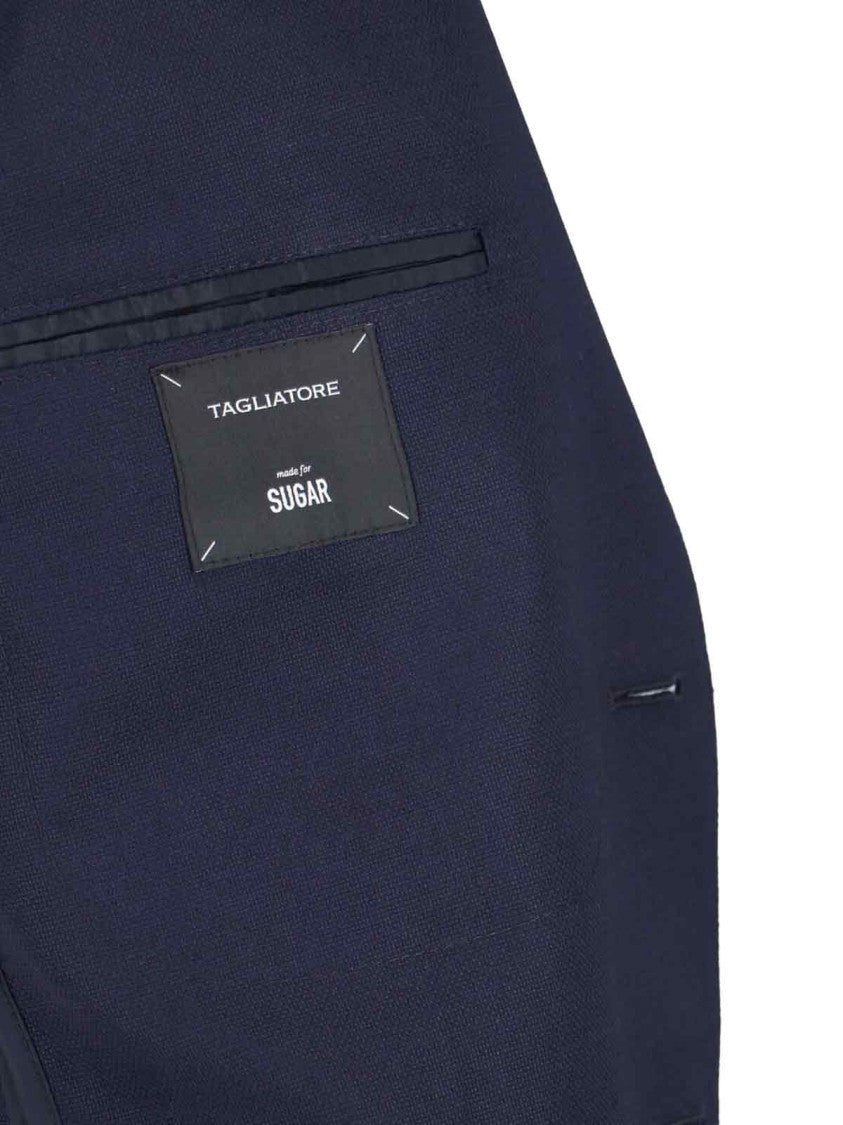 Tagliatore Single-Breasted Blazer - Blue