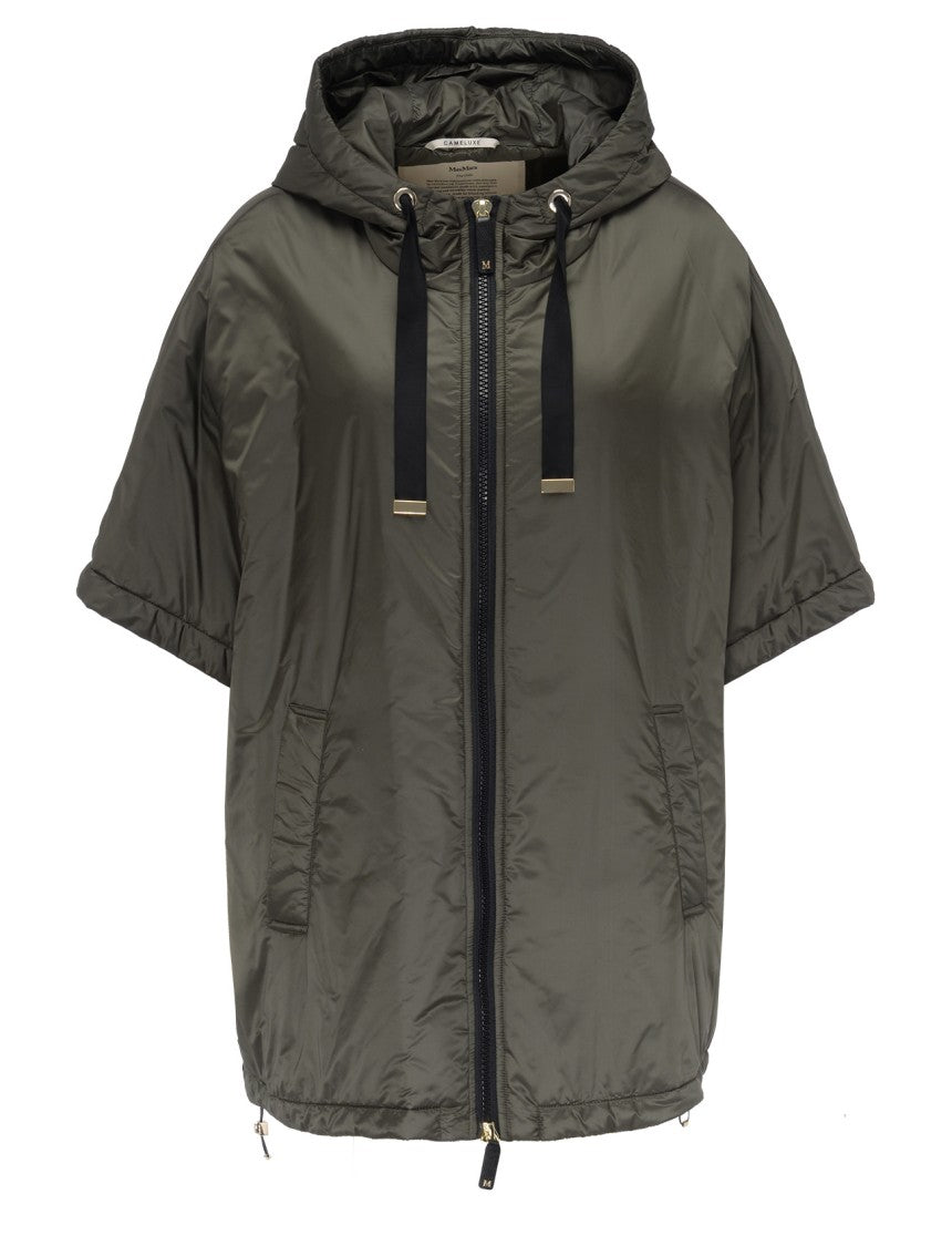 Max Mara Short-Sleeved Padded Jacket With Drawstring Hood