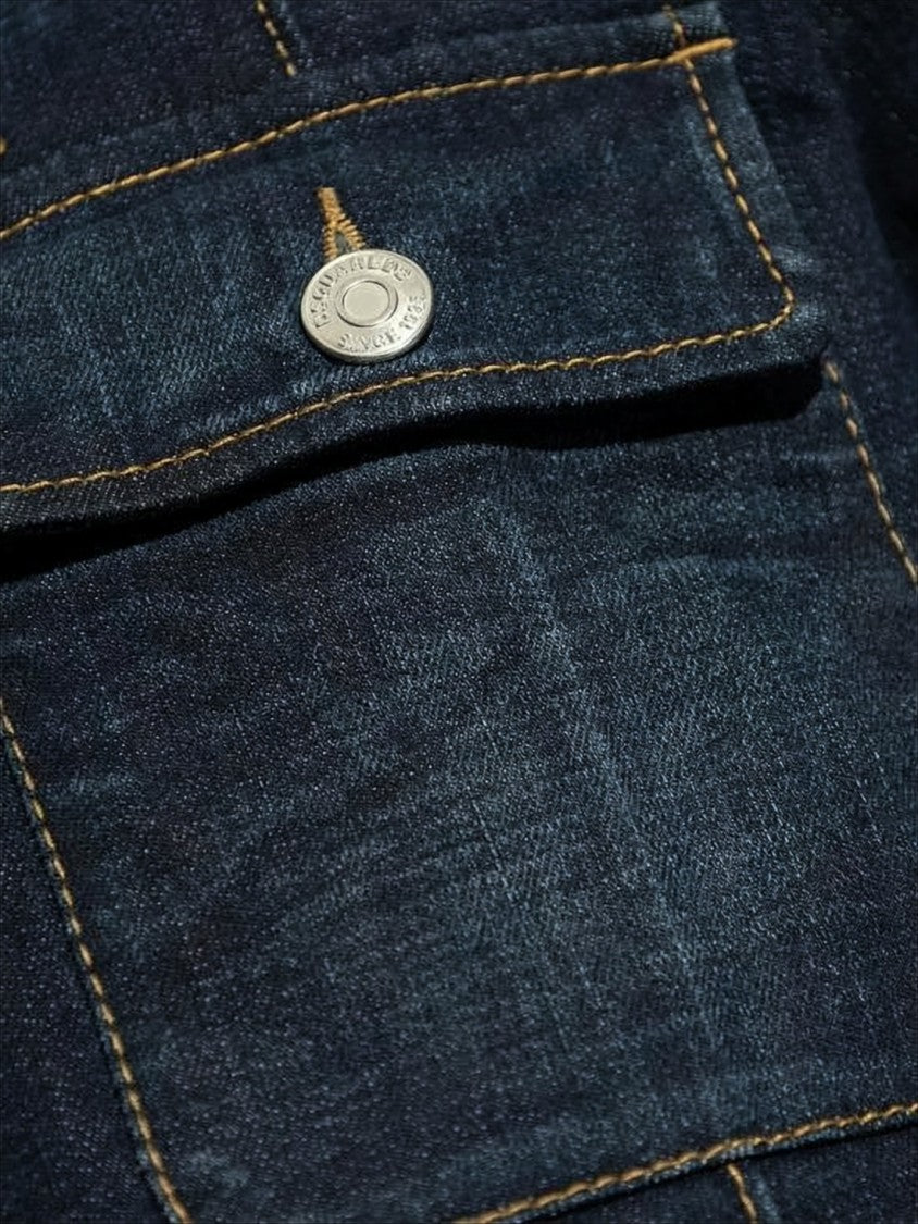 Dsquared2 Classic Denim Jacket With Front Zip