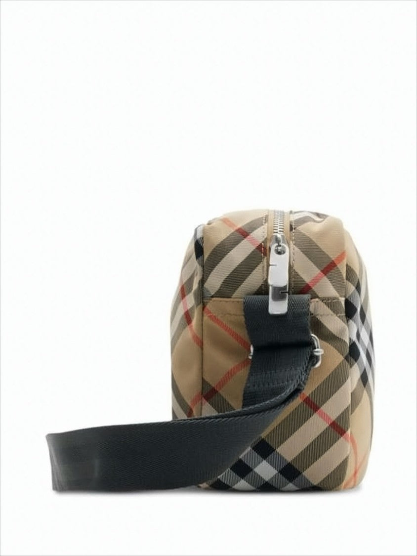 Burberry Rectangular Crossbody Bag With Classic Check Pattern
