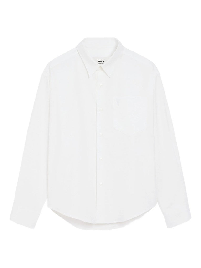 Ami Classic White Shirt With Logo