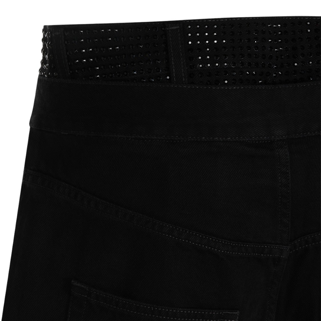 Haikure Straight-Leg Black Trousers In Textured Corduroy