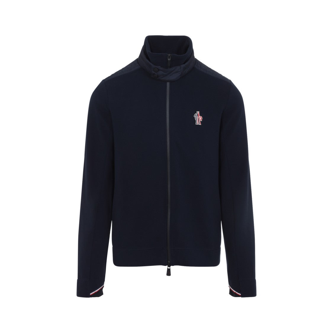Moncler Grenoble Navy Blue Zip Up Cardigan