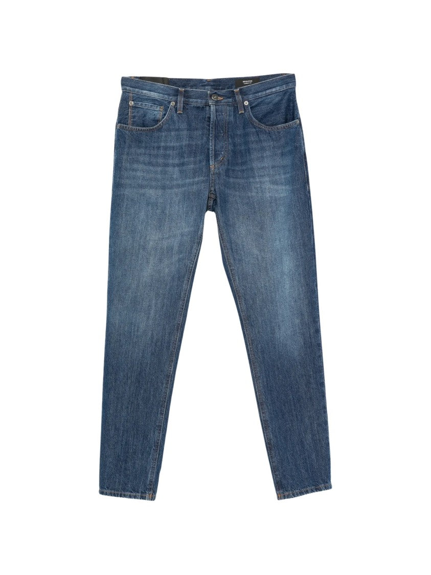 Dondup Straight-Leg Faded Jeans