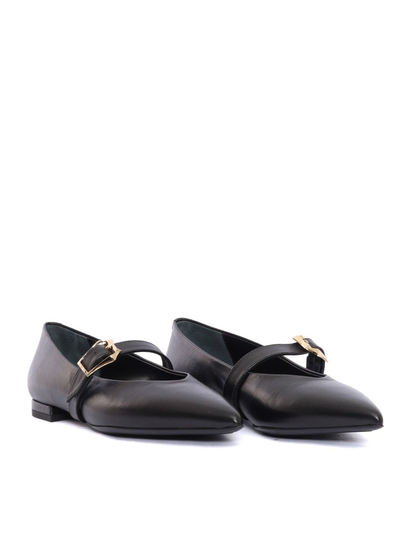 Sergio Levantesi Pointed Toe Stiletto Heels In Black Leather