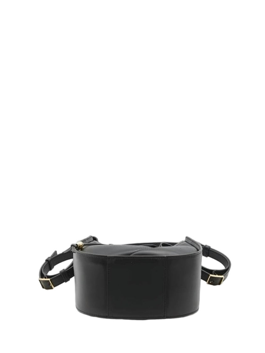 Loewe Structured Black Calf Leather Crossbody Bag