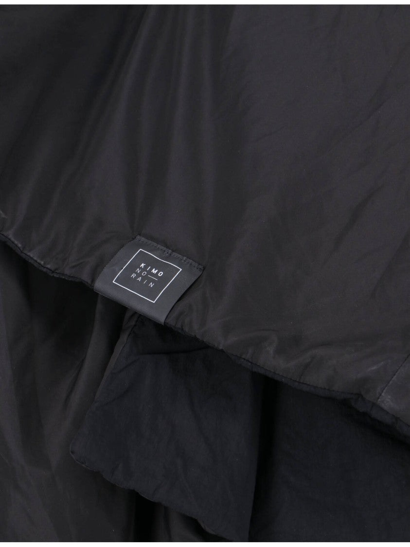 Kimono Rain Reversible Coat – Black