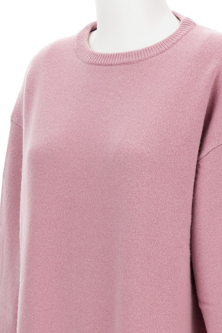 Extreme Cashmere Crewneck Wool Blend Sweater With Ribbed Trim