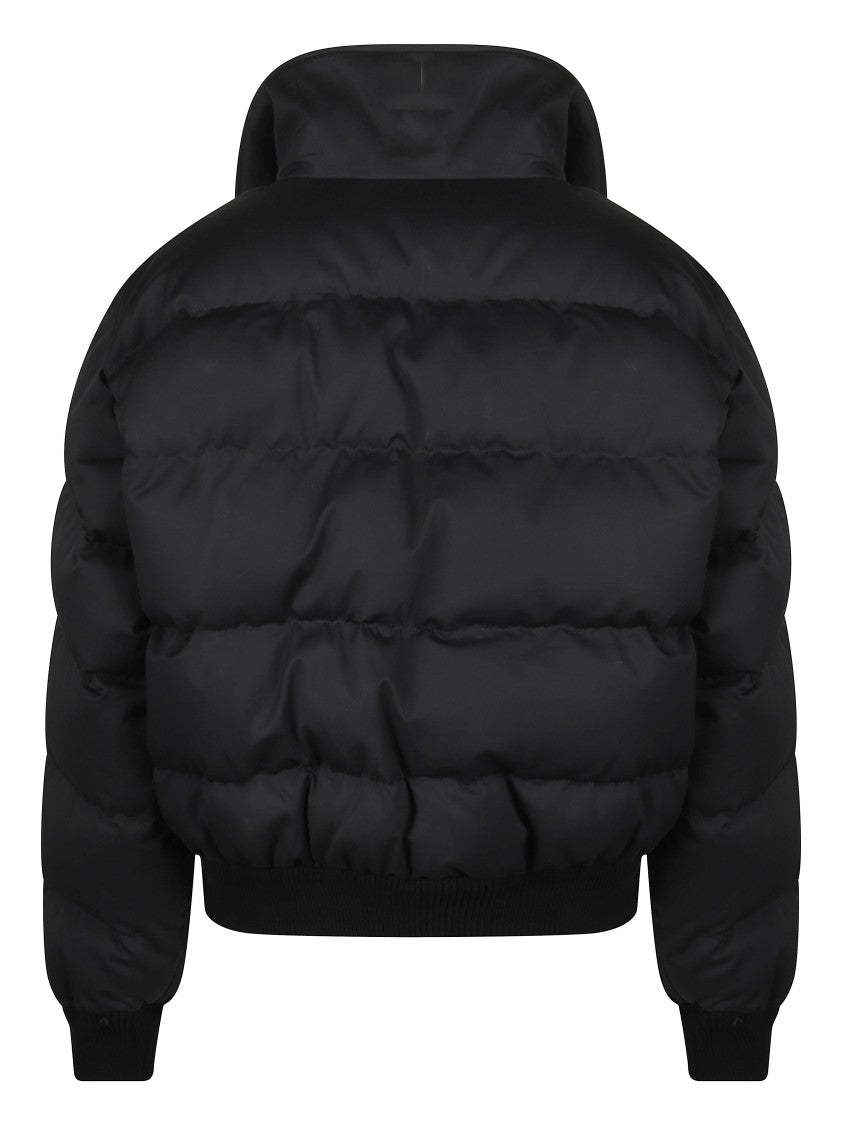 Prada Cropped Puffer Jacket With Quilted Design