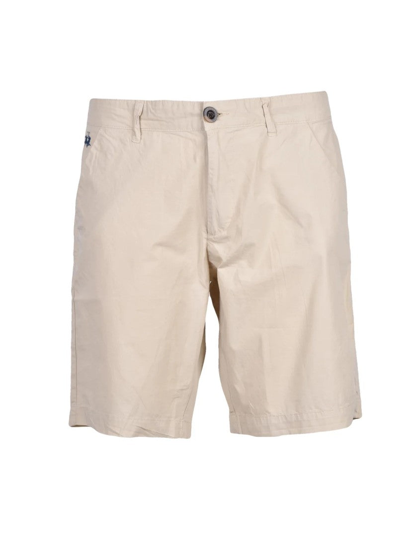 La Martina Beige Cotton Classic Shorts