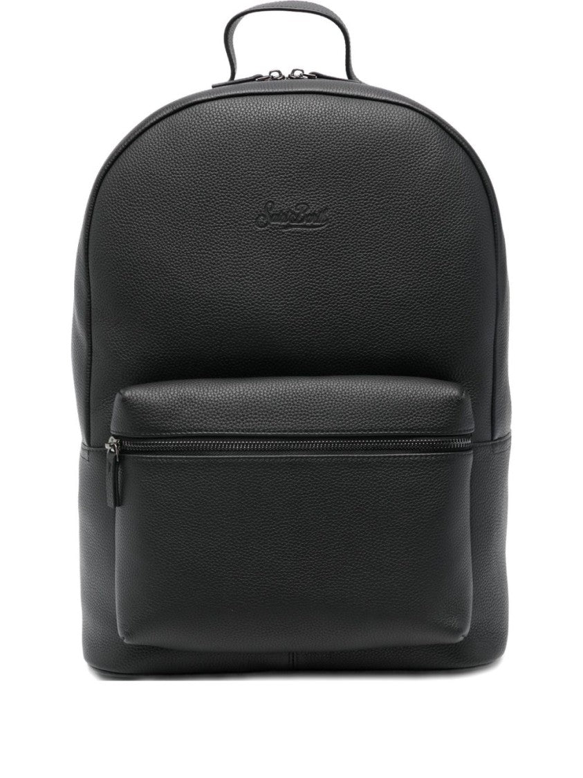 Mc2 Saint Barth Matte Black Minimalist Backpack
