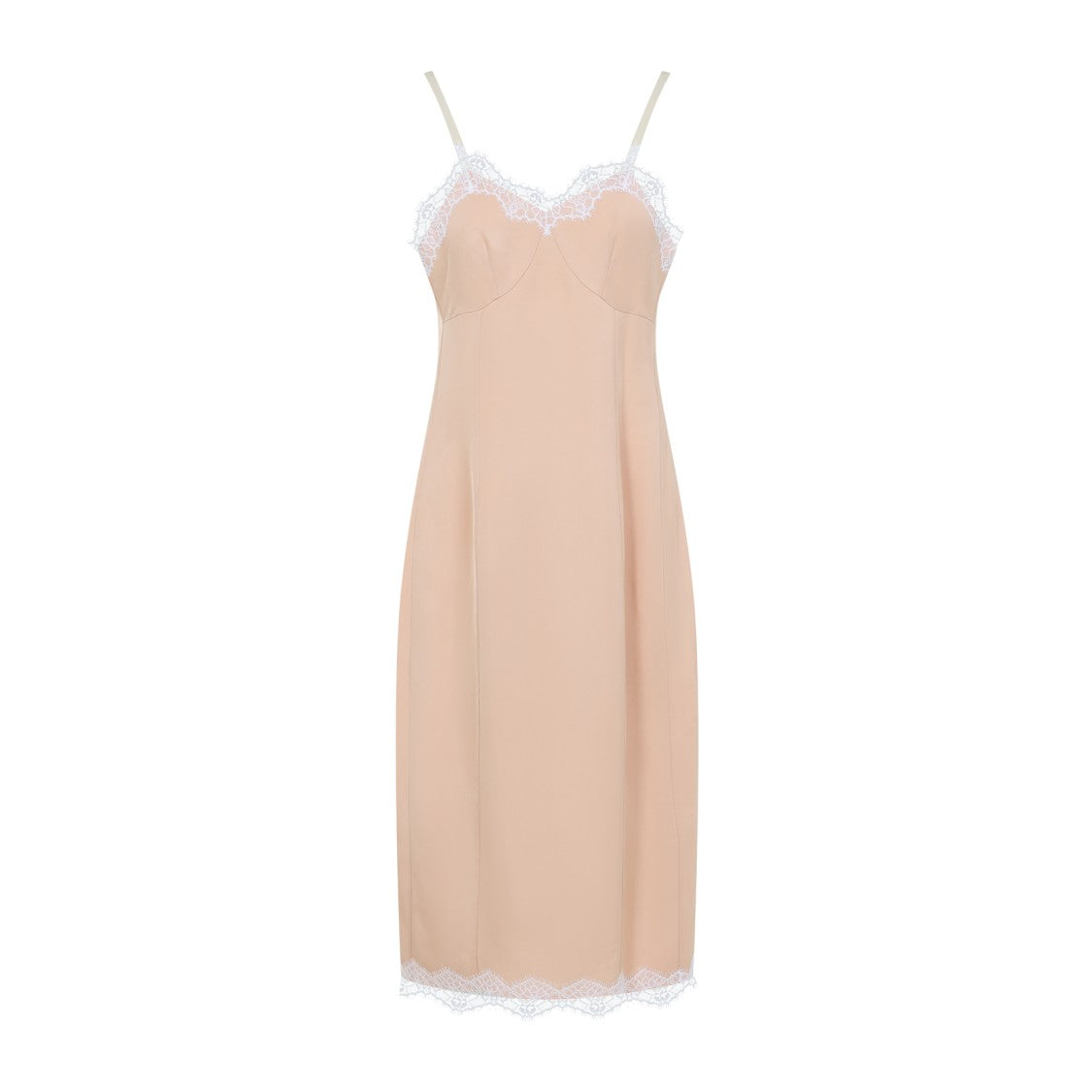 Carven Lingerie Beige Viscose Midi Dress