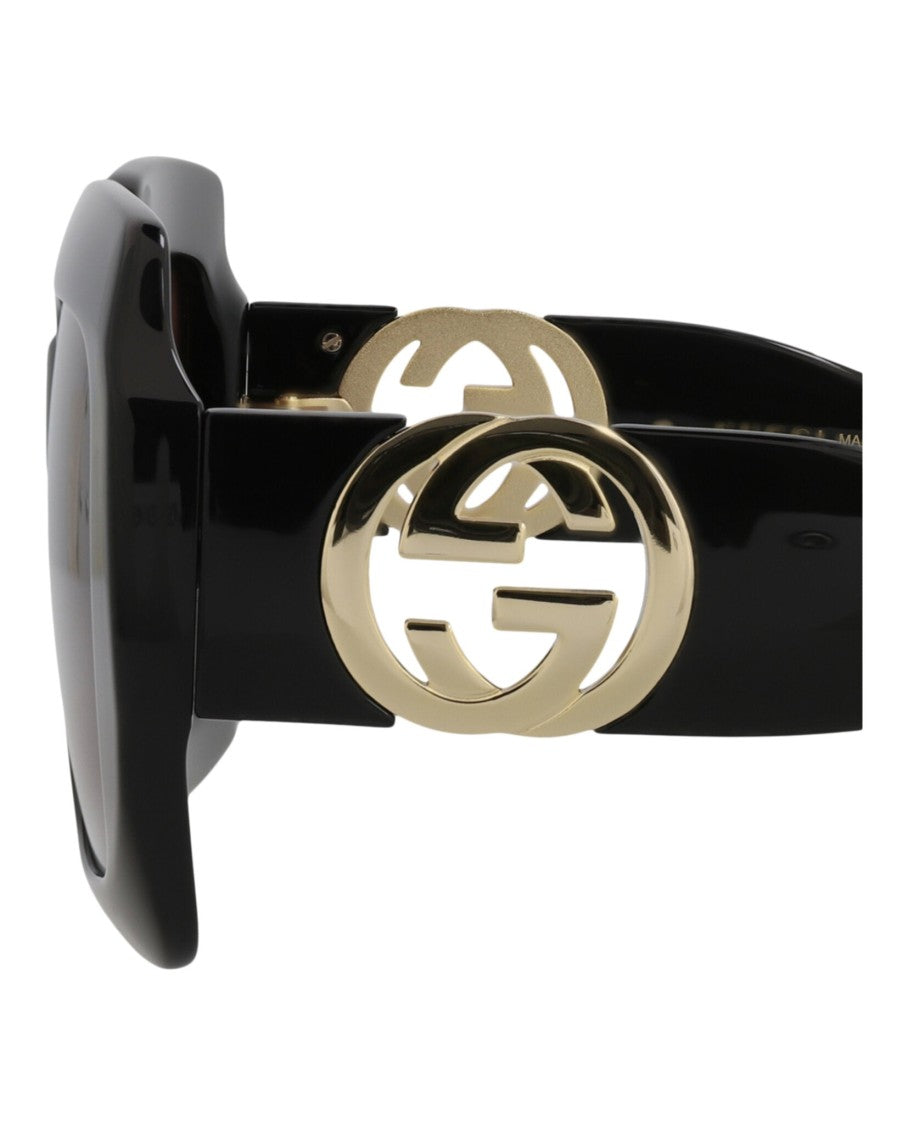 Gucci Square-Frame Injection Sunglasses