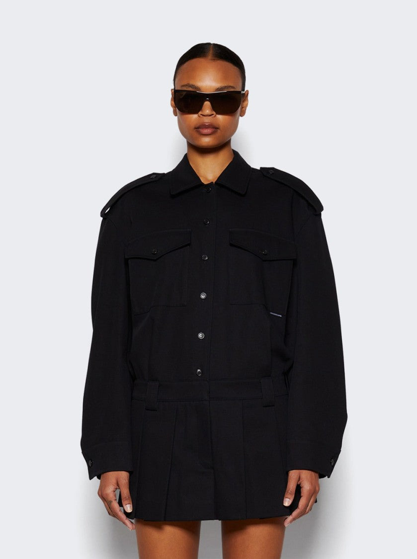 Alexander Wang Pre-Styled Shirt And Skort Romper Black