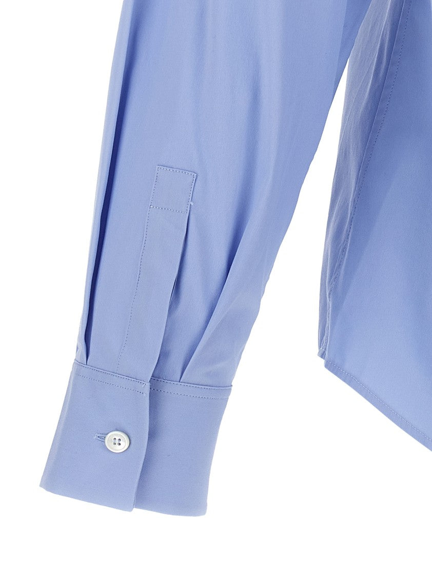 Ferragamo Tailored Stretch Cotton Poplin Shirt