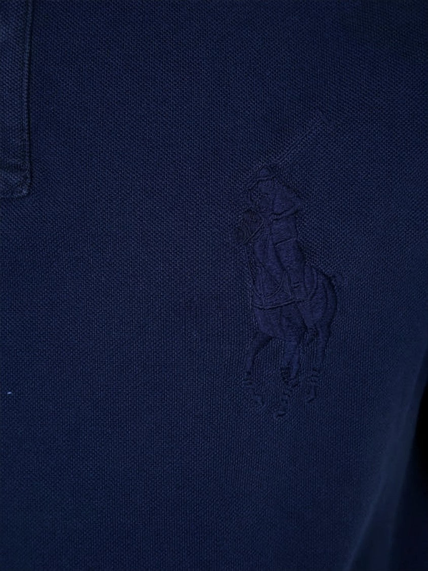 Polo Ralph Lauren Classic Deep Navy Polo Shirt With Embroidered Logo