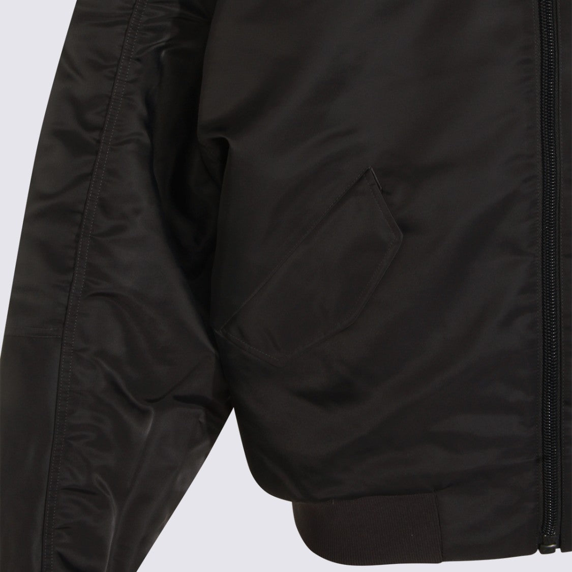 Adidas X Willy Chavarria Satin-Finish Black Jacket With Ribbed Cuffs And Embroidered Detailing