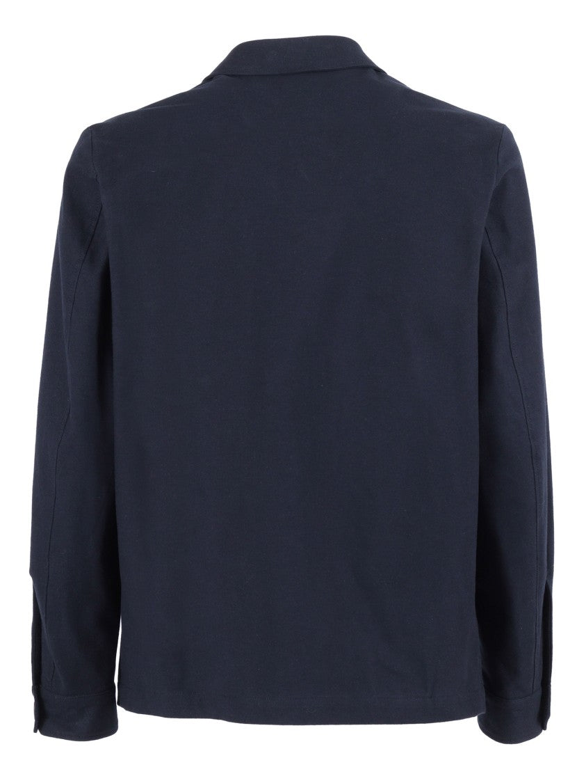Brando-Lubiam Structured Button-Up Jacket With Flap Pockets