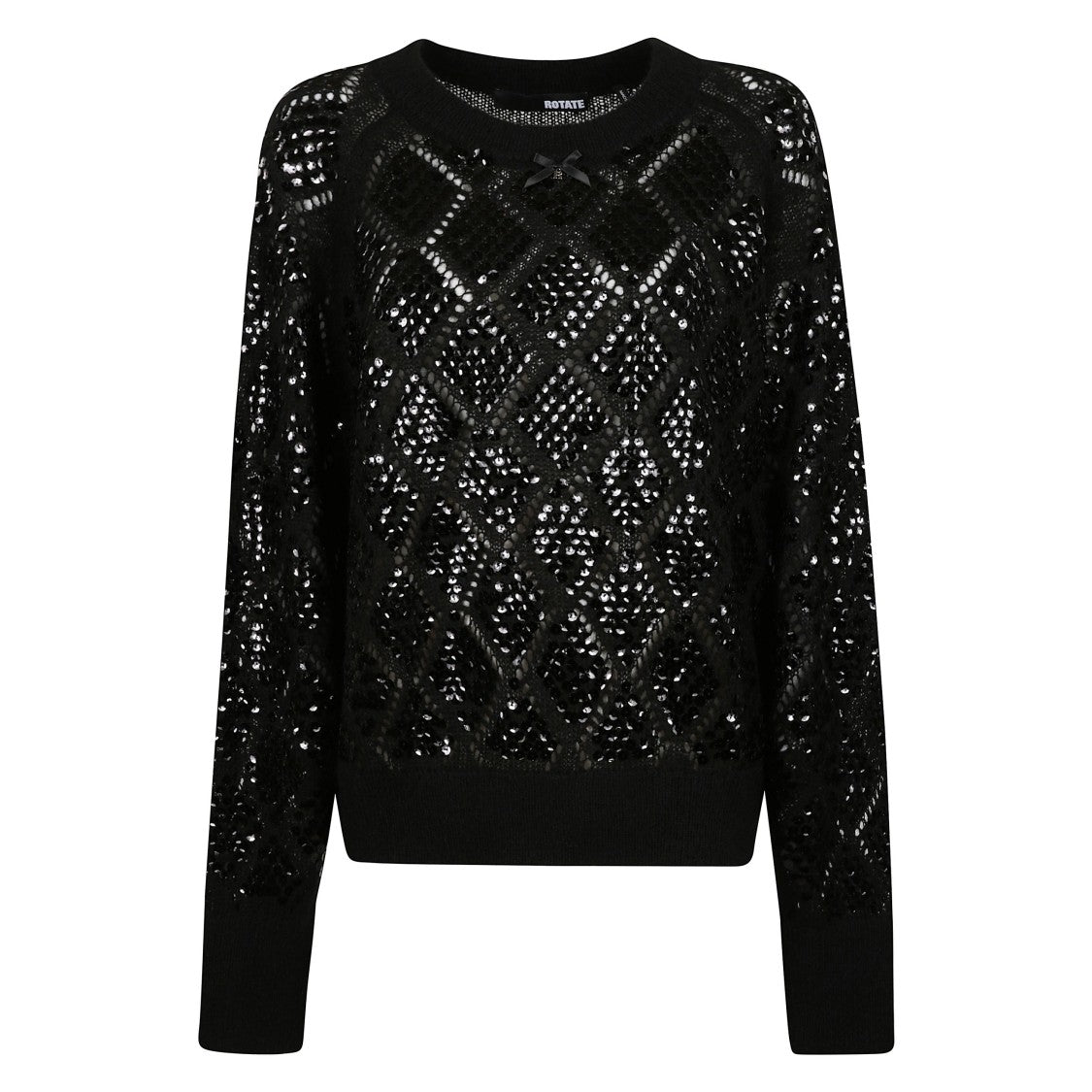 Rotate Black Sequin Sweater