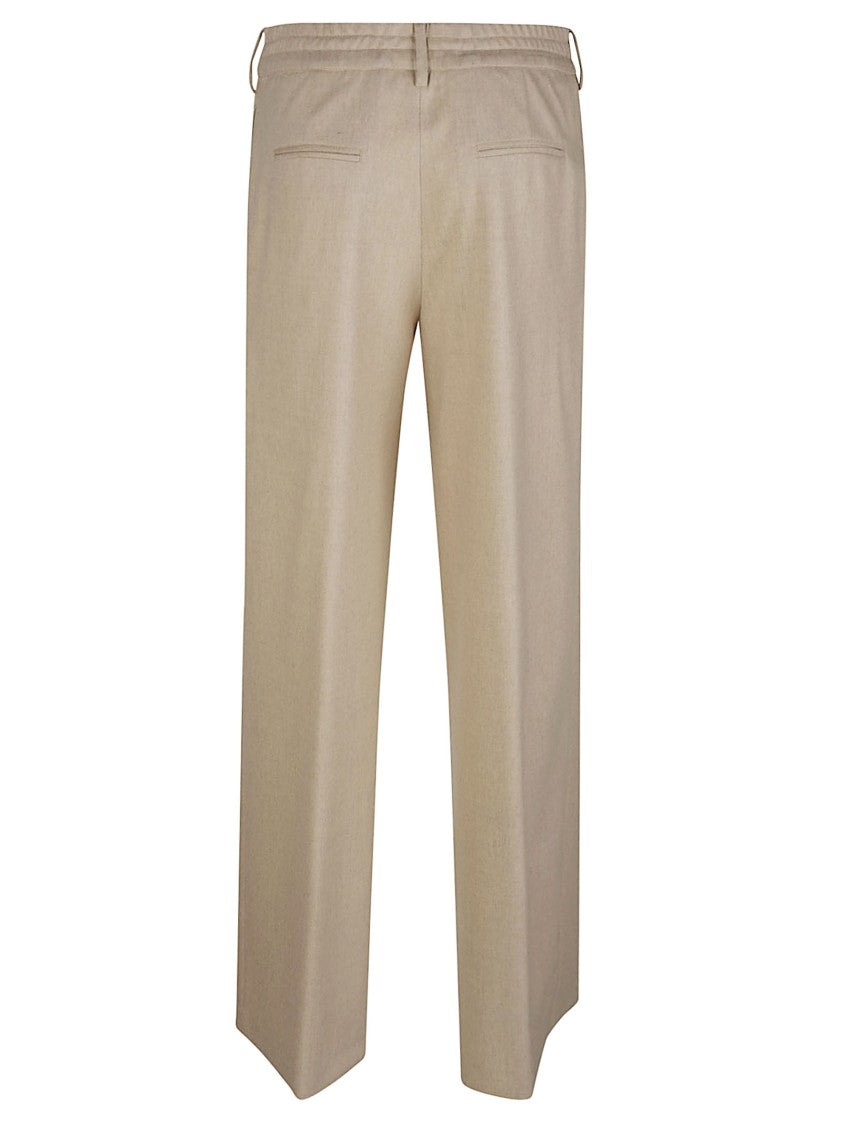 Pt Torino Lorenza Tailored Virgin Wool-Blend Straight-Leg Pants