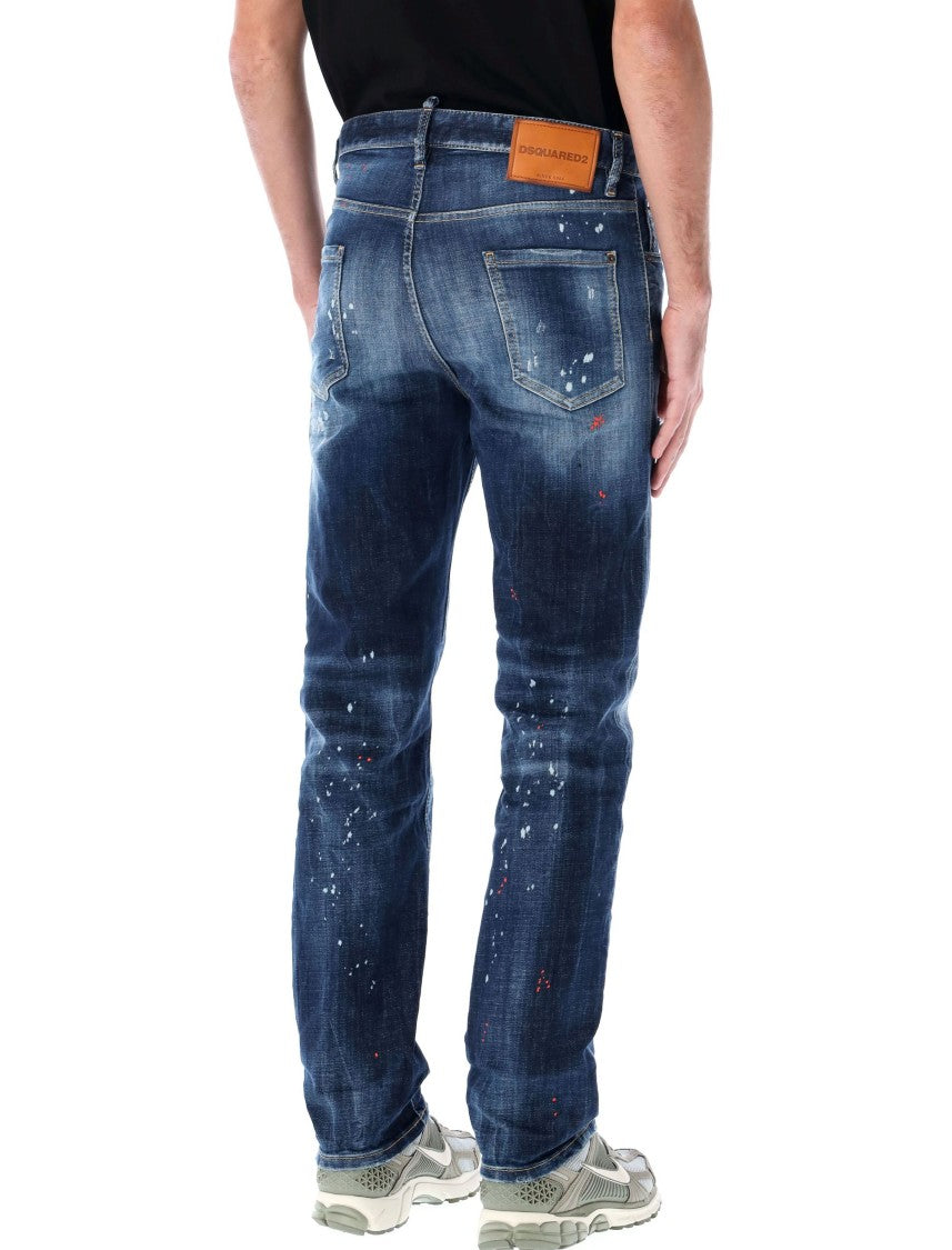 Dsquared2 642 Straight-Leg Distressed Jeans