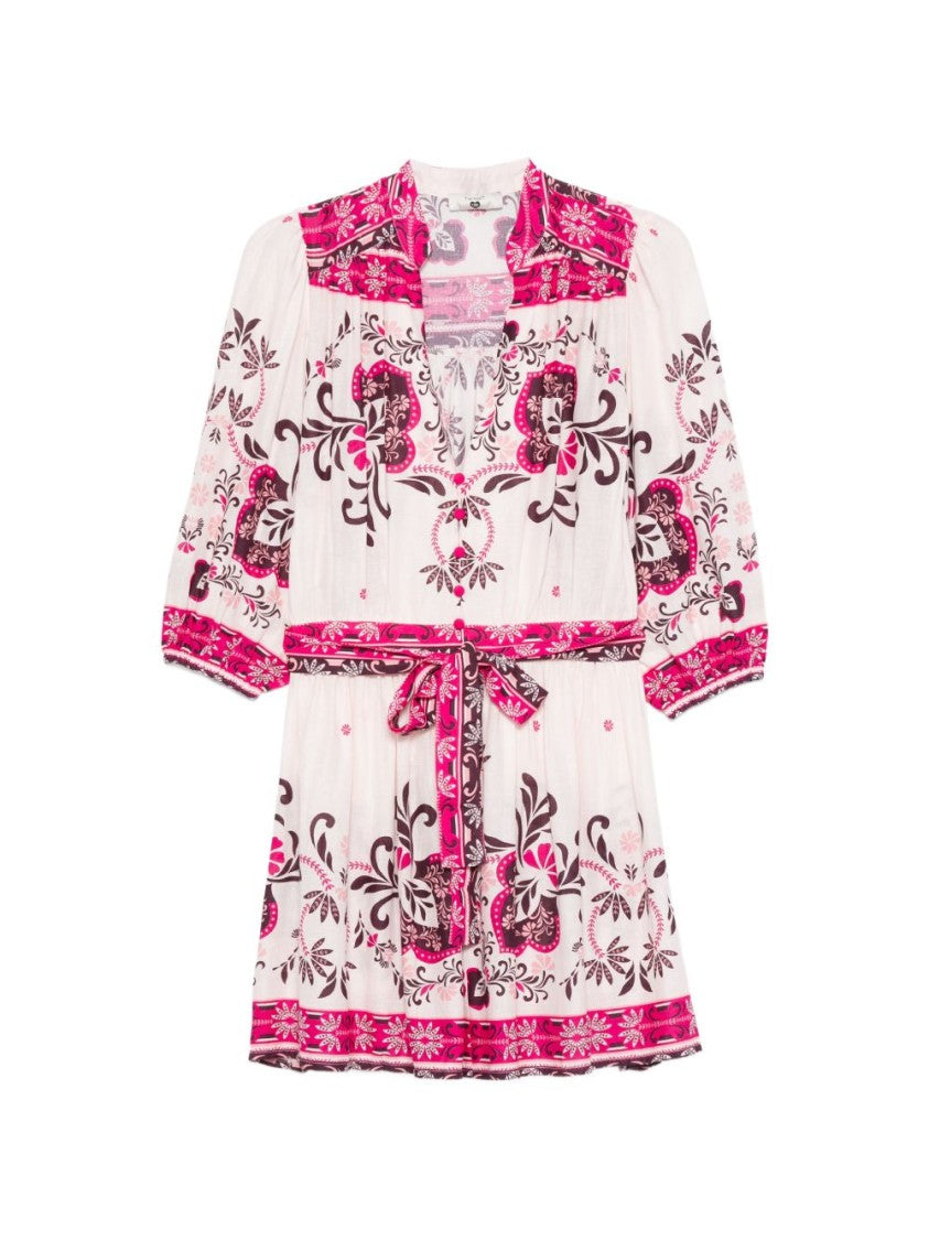Twinset U&B Pink Floral Print Day Dress