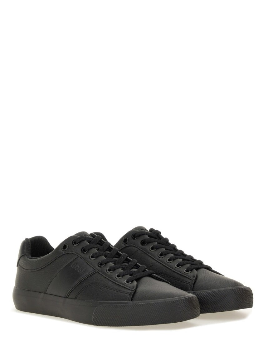 Boss Smooth Leather Low-Top Sneakers