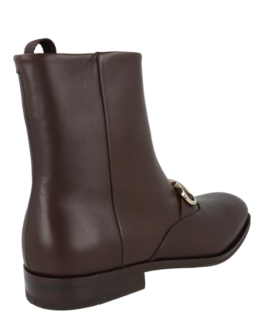 Ferragamo Geremia Gancini Ankle Boots