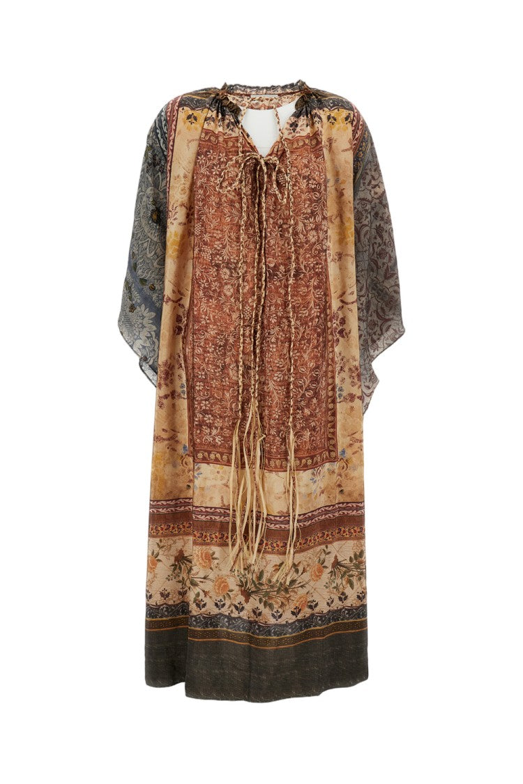 Into The East Asymmetrical Maxi Dress