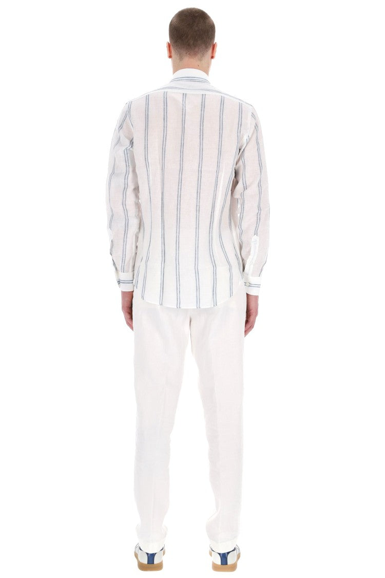 Eleventy Special Stripe Linen Shirt