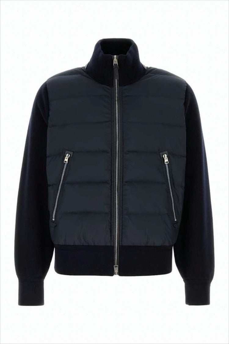 Tom Ford Padded Quilted Jacket With High Collar