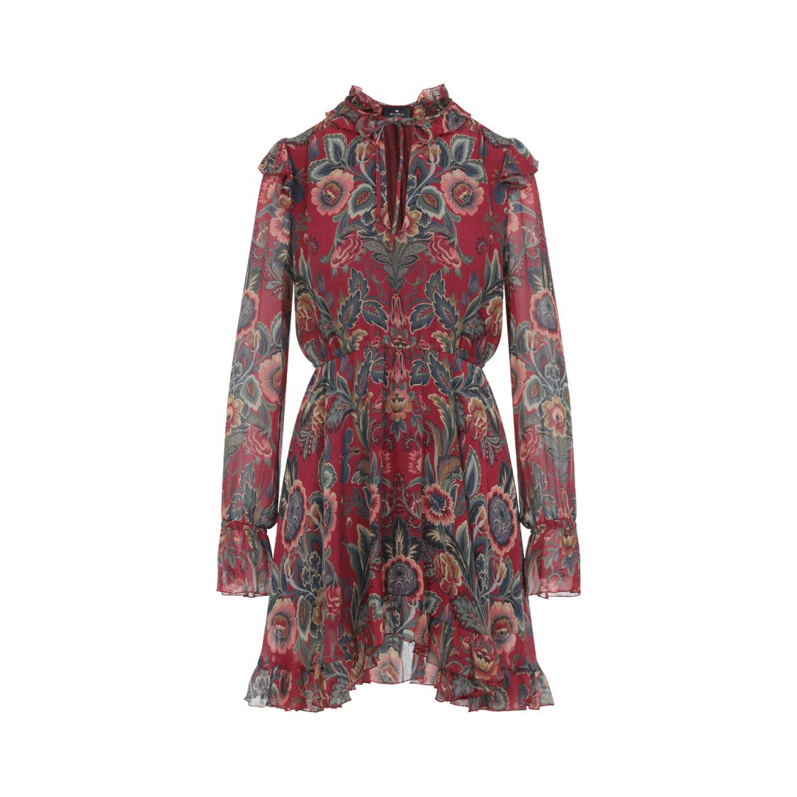 Etro Bordeaux Red Mini Dress