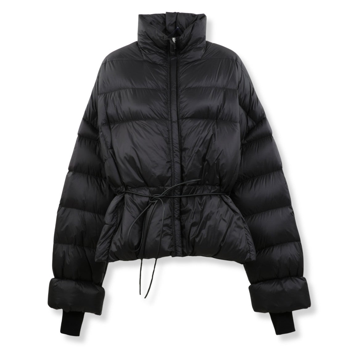 Rick Owens High Collar Quilted Down Coat
