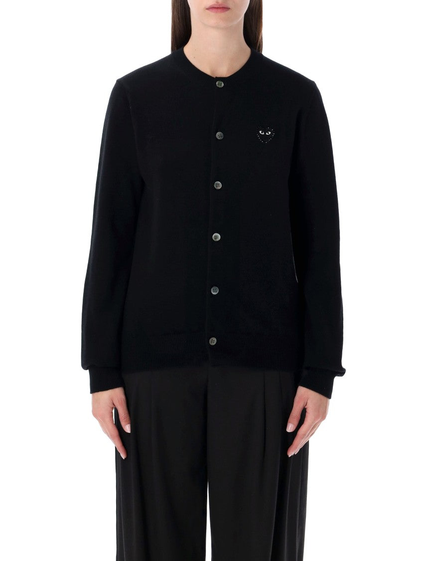 Comme Des Garçons Cuore Nero Round Collar Cardigan