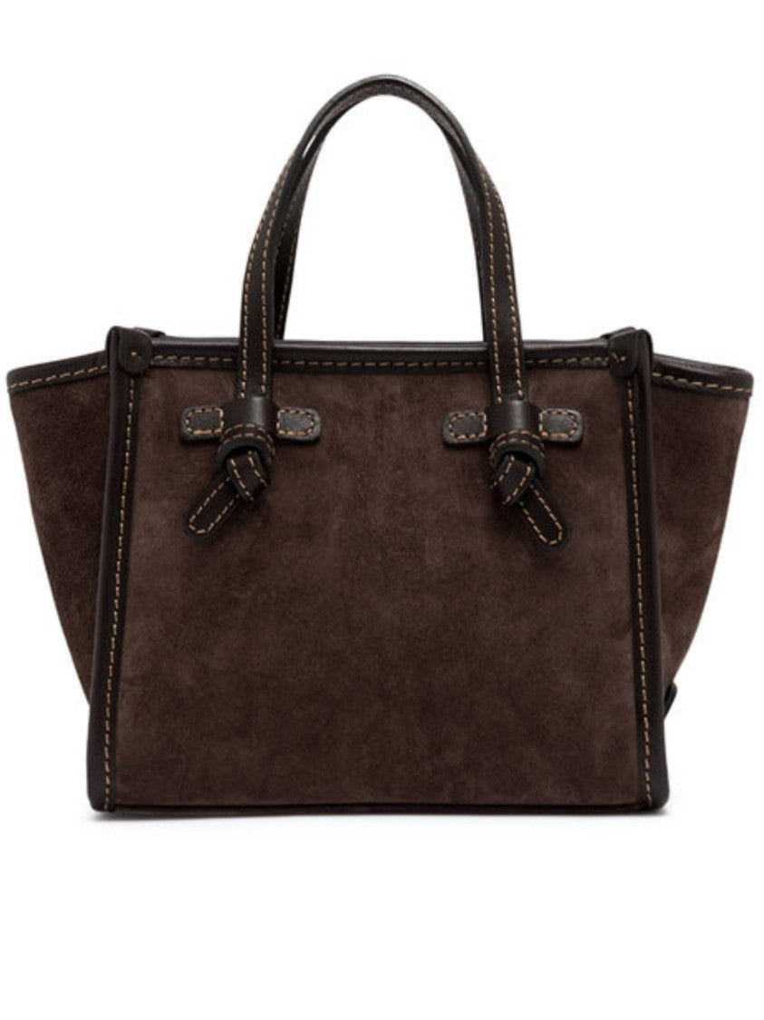 Gianni Chiarini Miss Marcella Brown Suede Handbag
