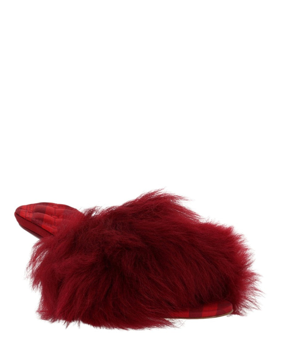 Burberry Jackie Shearling Mules