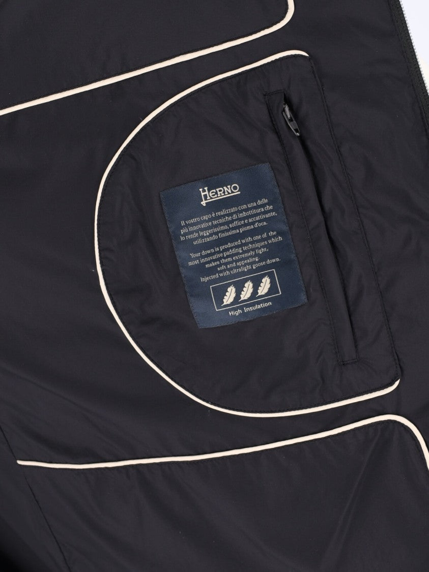 Herno Black Hooded Padded Jacket