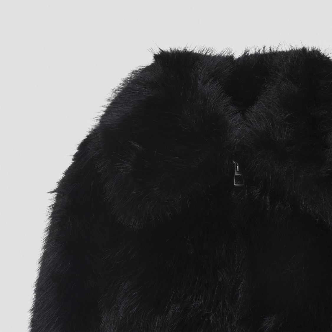 The Frankie Shop Black Hope Faux Fur Jacket
